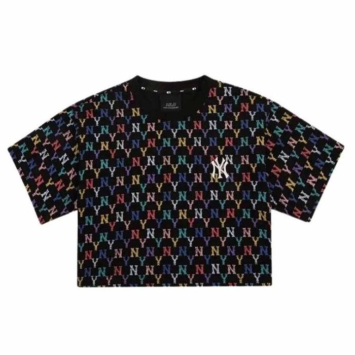 Áo Croptop Nữ MLB Monogram Multi Crop New York Yankees 'Black' 31TSWX131-50L Size XS