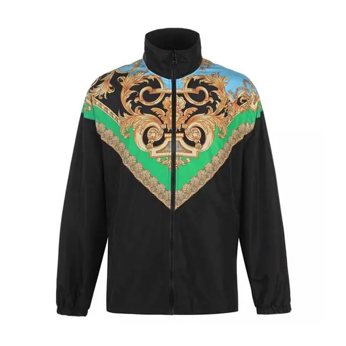 Áo Khoác Versace Baroque Funnel Neck Jacket Size S