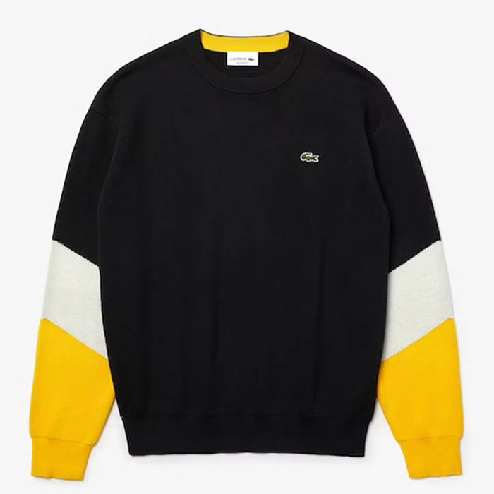 Áo Len Lacoste Men's Crew Neck Colorblock Cotton Sweater AH2060-51 Size M