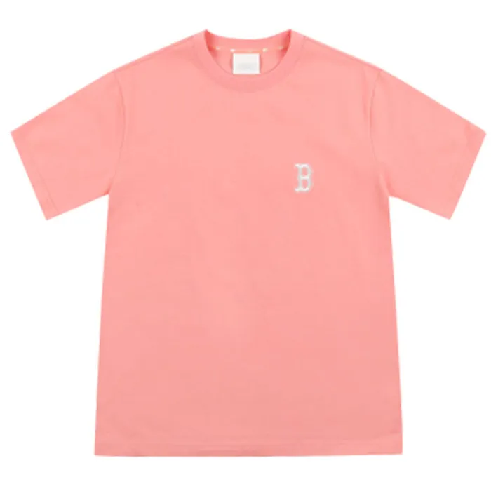Áo Phông MLB Common Back Big Short Sleeve T-shirt Màu Hồng Cam Size M