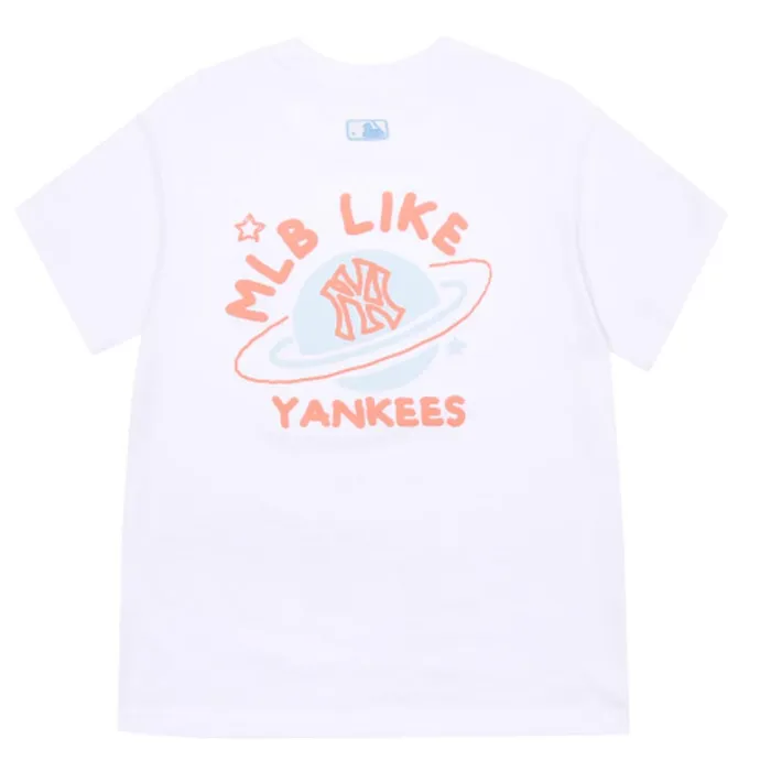 Áo Phông MLB Like Planet Short Sleeve T-Shirt La Dodgers White Màu Trắng
