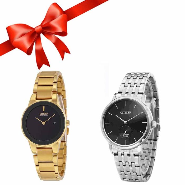 Combo Đồng Hồ Nam Nữ Citizen BE9170-56E Và Eco-Drive GA1052-55E