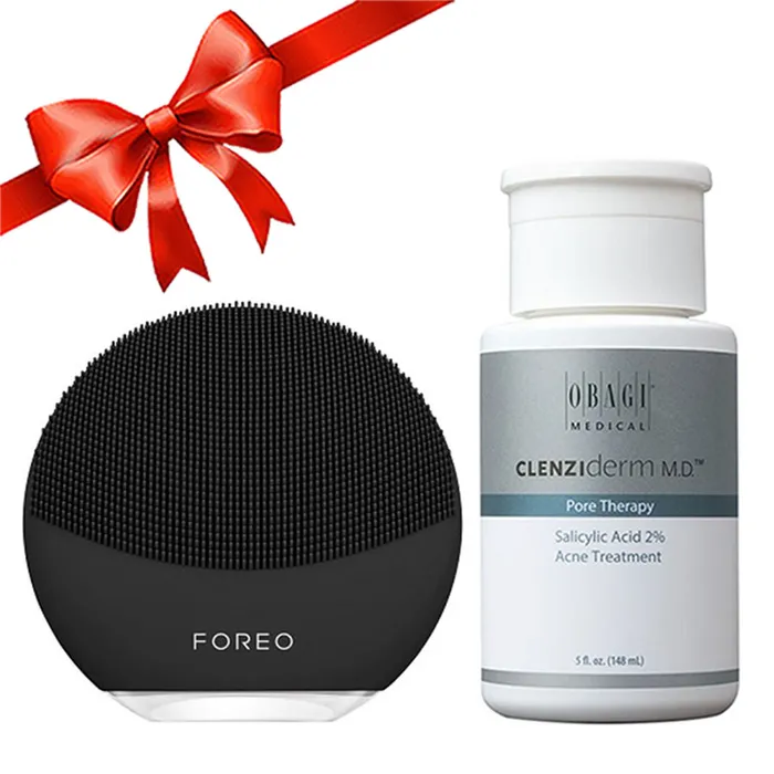 Combo Máy Rửa Mặt Foreo Luna Mini 3 Màu Đen +Toner Obagi