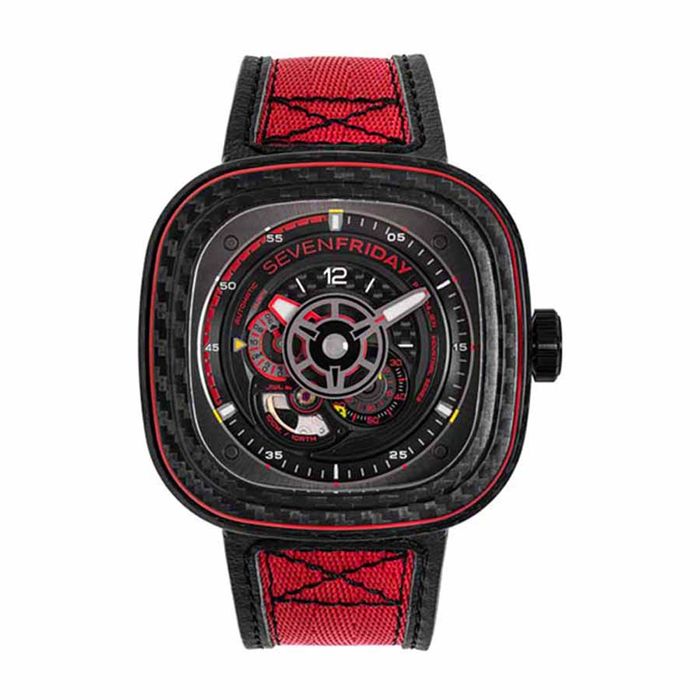 Đồng Hồ Nam SevenFriday P3C/04 Red Carbon