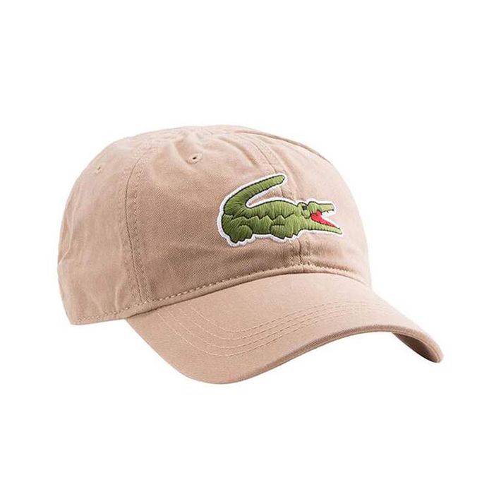 Mũ Lacoste Gorra Big Croc Kraft Beige Hombre RK8217 Màu Nâu
