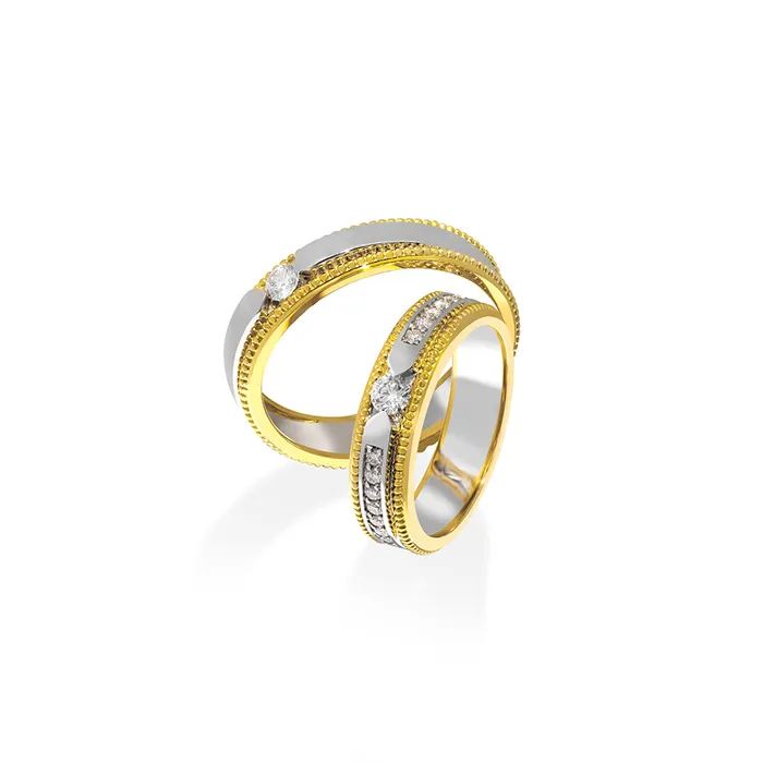 Nhẫn Cưới Jemmia Diamond Moissanite 14K NC2020100490 Vàng Trắng (Giá Chưa Bao Gồm Đá Chủ)