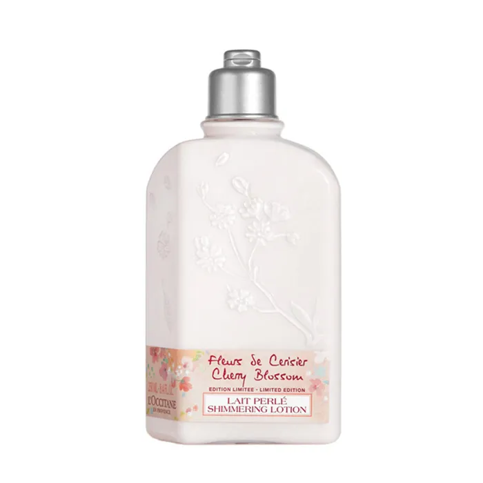 Sữa Dưỡng Thể L'Occitane Cherry Blossom Shimmered Lotion 250ml Phiên Bản Giới Hạn