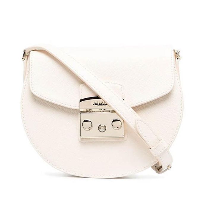 Túi Đeo Chéo Furla Metropolis Top Handle Nero Màu Trắng Kem