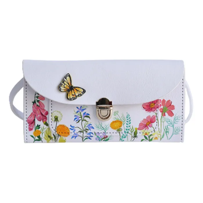 Túi Đeo Vai Ponagar Peti TR-PK Hoa Xuân Màu Trắng