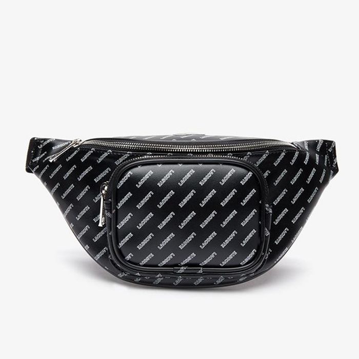 Túi Lacoste Men's Lacoste Live Coated Print Canvas Belt Bag Black