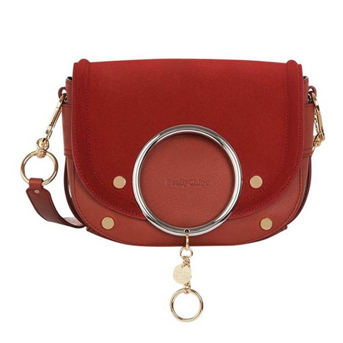 Túi Xách See By Chloé Mara Brick Red Cross Body Bag Màu Đỏ