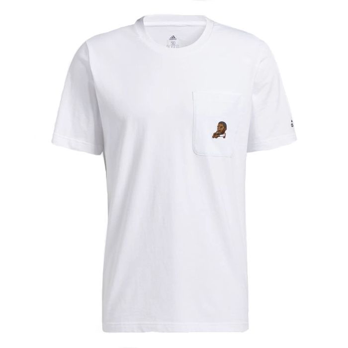 Áo Thun Adidas Dame Avatar Pocket Tee Tshirt Màu Trắng