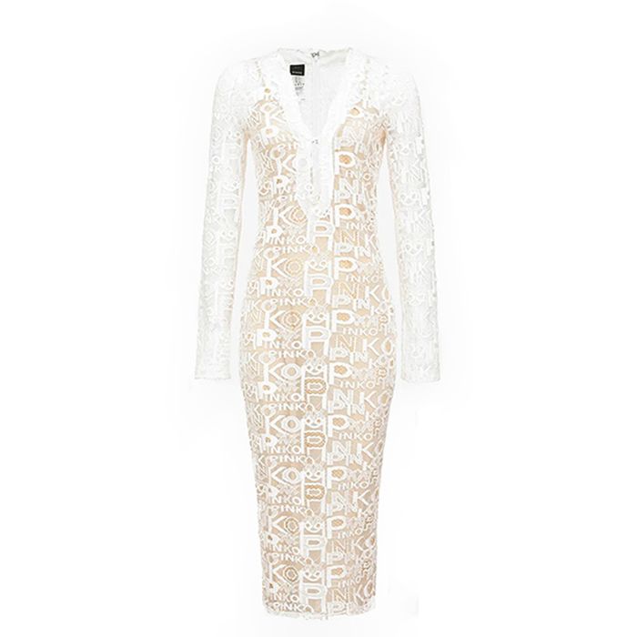 Đầm Body Pinko Sukienka Koktajlowa Gancedo Màu Beige