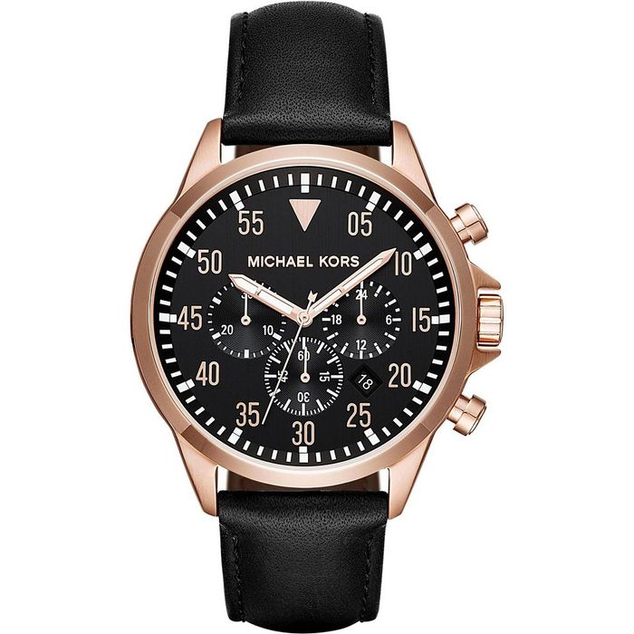 Đồng Hồ Nam Michael Kors MK8535 Dây Da Size 43mm Màu Đen