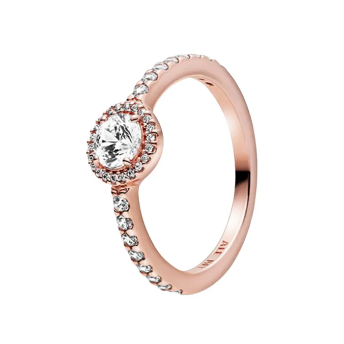 Nhẫn Nữ Pandora Classic Sparkle Halo Ring Màu Vàng Hồng