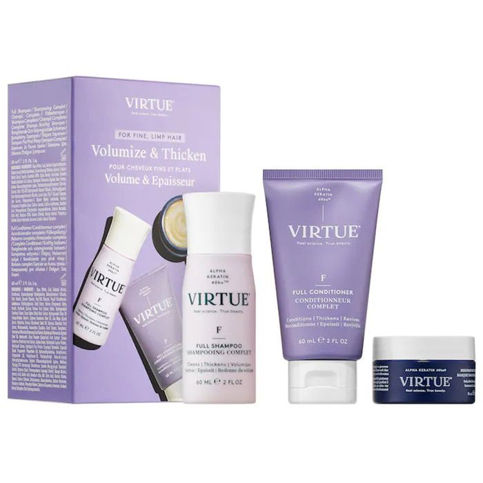 Set Chăm Sóc Tóc Virtue Full Discovery Set - Volumize and Thicken