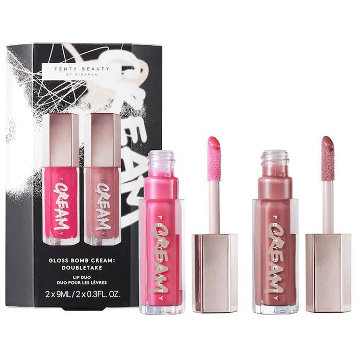 Set Son Bóng Fenty Beauty By Rihanna Gloss Bomb Cream Double Take Lip