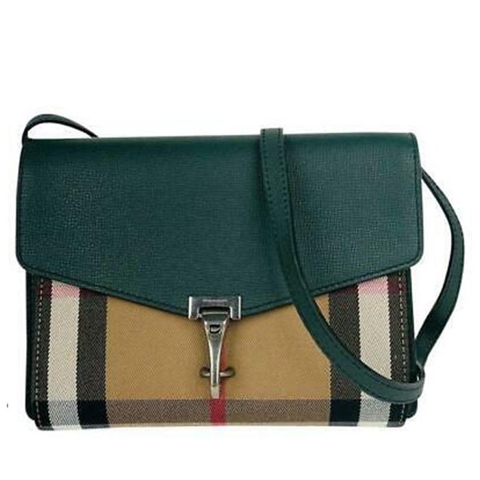 Túi Đeo Chéo Burberry Small House Check Cross Body Bag In Green Màu Xanh Lá