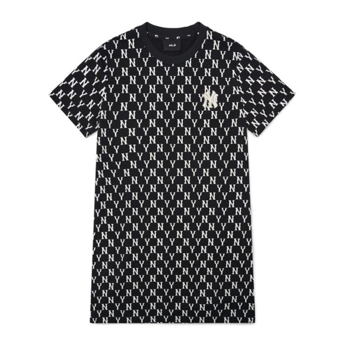 Váy MLB Monogram One Piece New York Yankees 3FOPM0123-50BKS Màu Đen Size XS