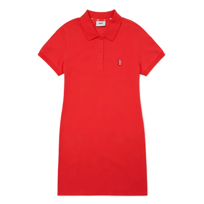 Váy Polo MLB Wms Pique Dress New York Yankees 3FOP00623-43RDL Màu Đỏ Size XS