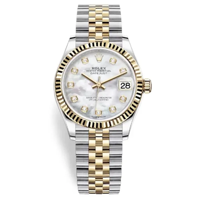 Đồng Hồ Rolex Datejust Stainless Steel And Yellow Gold Mop Dial 278273-0028 Màu Xám Vàng