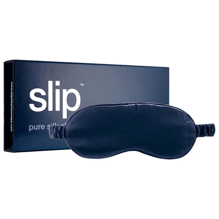 Mặt Nạ Ngủ Bịt Mắt Lụa Slip Silk Sleepmask Màu Xanh Navy