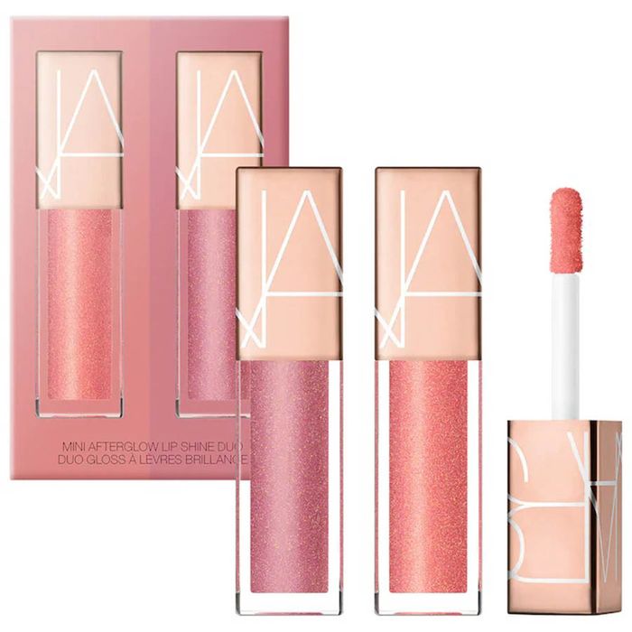 Set Son Dưỡng Nars Mini Afterglow Lip Shine Gloss Set 2 Món