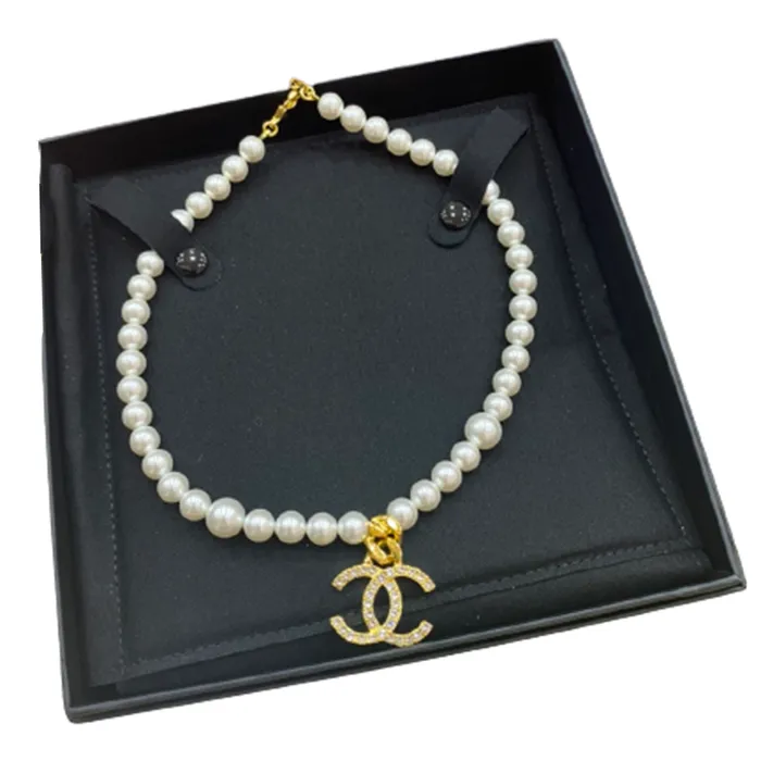 Dây Chuyền Dạng Chuỗi Ngọc Trai Chanel Thanh Lịch Cho Nữ Màu Trắng
