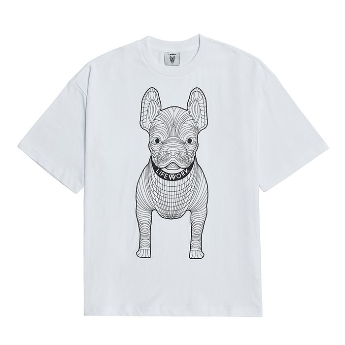 Áo Phông Lifework  Big Logo Basic White Tshirt LW225TS990 Màu Trắng Size XS