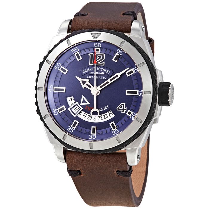 Đồng Hồ Nam Armand Nicolet S05-3 Automatic Purple Dial Men's Watch