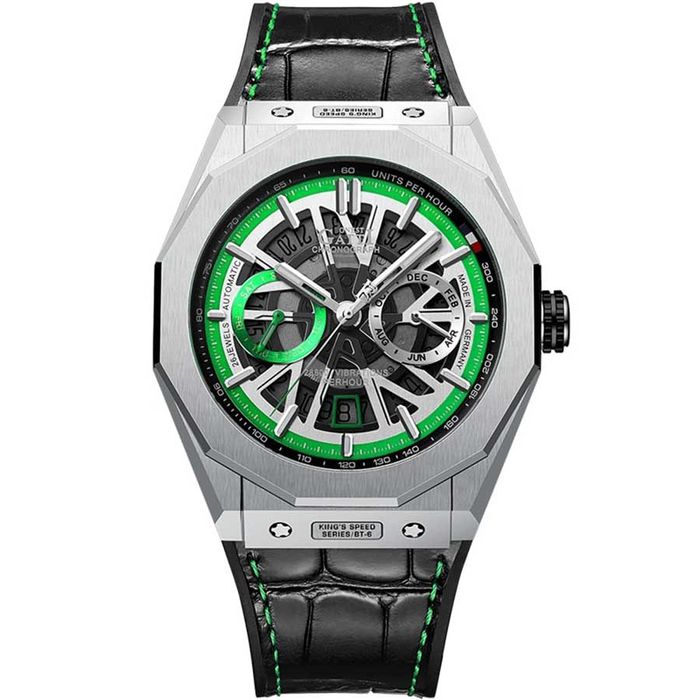 Đồng Hồ Nam Bonest Gatti King Speed B596015L Màu Đen Viền Xanh