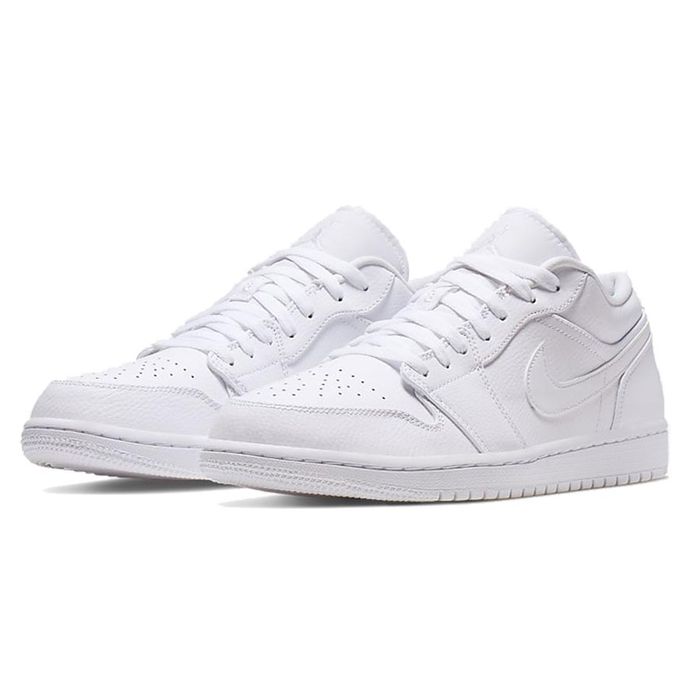 Giày Nike Jordan 1 Low All White 553558-136 Màu Trắng Size 35.5