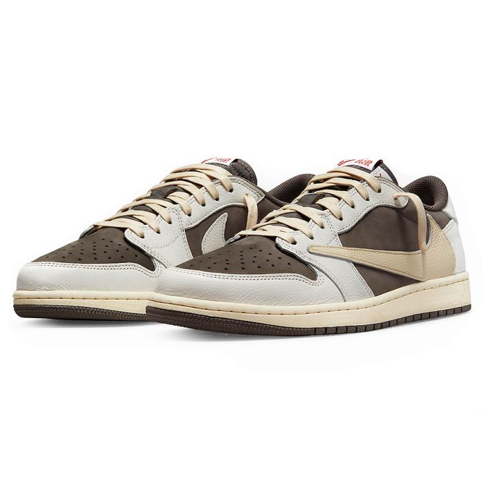 Giày Thể Thao Nike Travis Scott X Air Jordan 1 Low OG Reverse Mocha Phối Màu