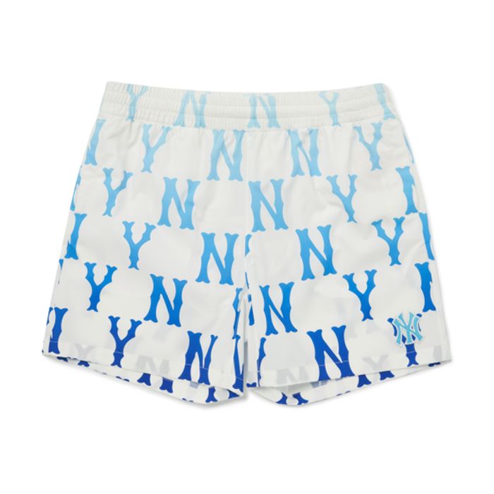 Quần Bơi MLB Gradient Monogram Swimpants New York Yankees 3ASWM6123-50BLS Màu Xanh Trắng