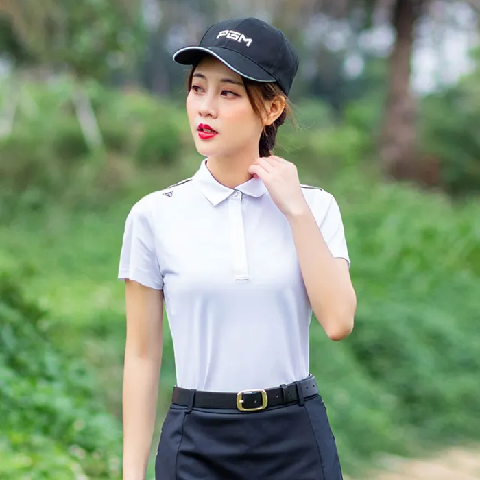 Áo Golf Nữ PGM Women Golf T-Shirt - YF277 Màu Trắng Size L