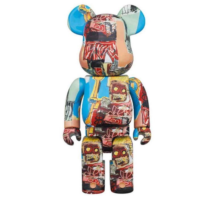Đồ Chơi Mô Hình Bearbrick Jean-Michel Basquiat #6 Phối Màu Size 1000%