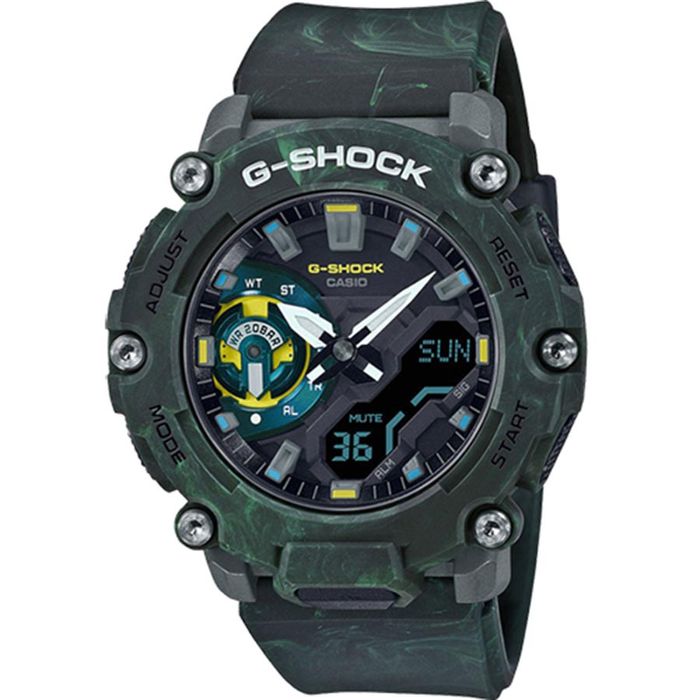 Đồng Hồ Nam Casio Analog-Digital Casio G-Shock GA-2200MFR-3A Màu Xanh Rêu