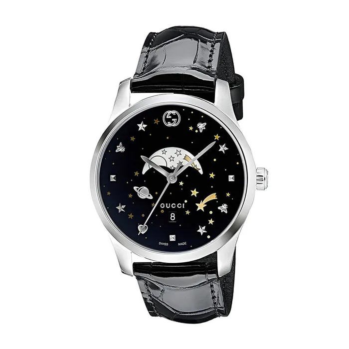 Đồng Hồ Nam Gucci G-Timeless Black Moonphase YA126327 Màu Đen