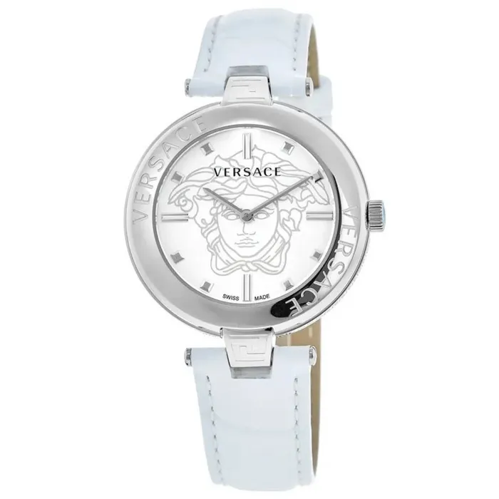 Đồng Hồ Versace New Lady White Leather 38mm VE2J00221 Màu Trắng Bạc 