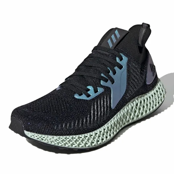Giày Thể Thao Adidas AlphaEdge 4D Shoes Black Iridescent / Reflective (FV6106) Màu Đen Phối Xanh Size 42