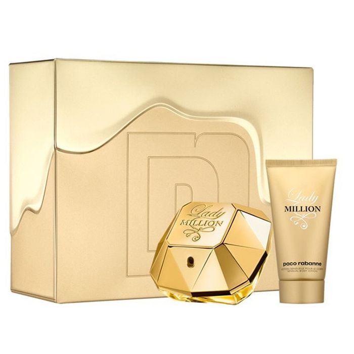 Set Nước Hoa Nữ Và Sữa Dưỡng Thể Paco Rabanne Lady Million Gift Set (80ml +100ml)  