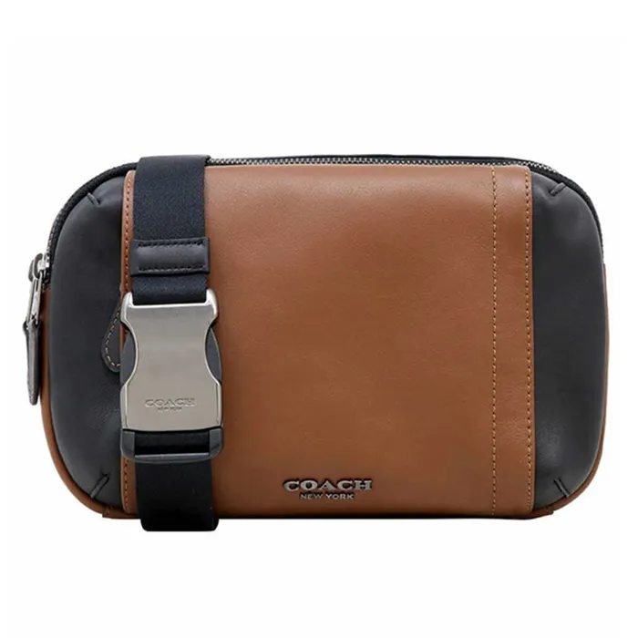 Túi Đeo Hông Coach Nam Graham Utility Pack Saddle F37594 Màu Nâu