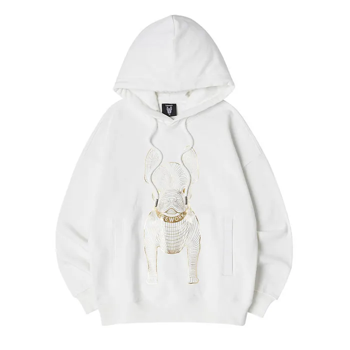 Áo Hoodie LifeWork Gold Big Radog Hood LW225HD299 Màu Trắng Size XS