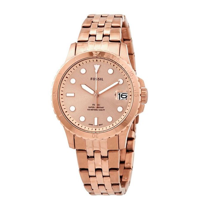 Đồng Hồ Nữ Fossil Quartz Rose Gold Dial Rose Gold-Tone ES4748 Màu Vàng Hồng