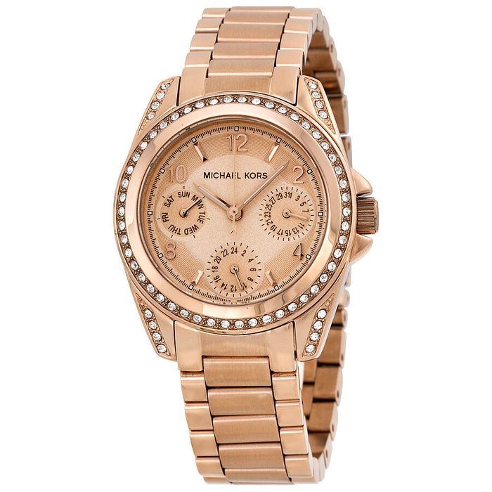 Đồng Hồ Nữ Michael Kors Blair Multi-Function Rose Dial Ladies Watch MK5613 Màu Vàng Hồng