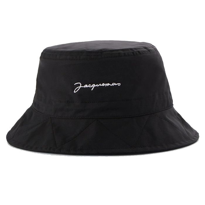 Mũ Jacquemus Le Bob Picchu In Black Cotton Màu Đen