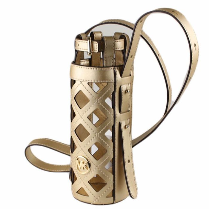 Túi Đựng Chai Nước Michael Kors MK Aidy Small Bottle Holder Màu Vàng