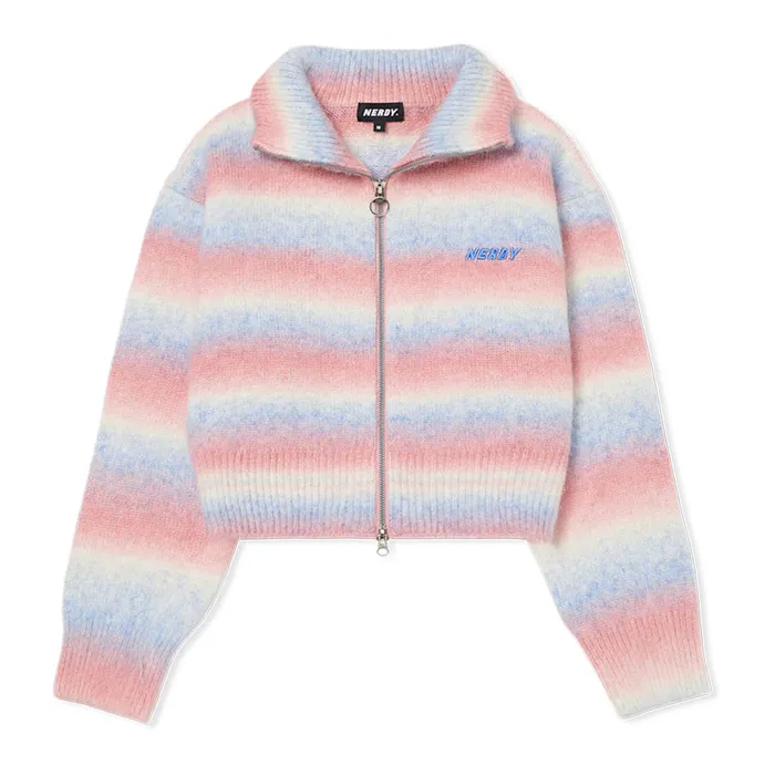 Áo Cardigan Nerdy Crop Lollipop Màu Hồng