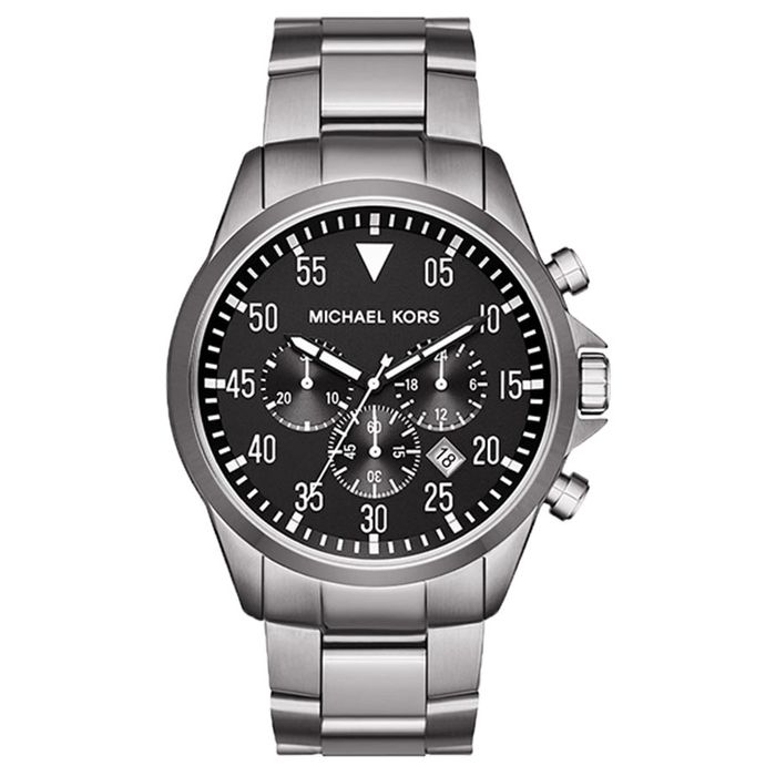 Đồng Hồ Nam Michael Kors Gage Men's Watch MK8413 45mm Màu Bạc Đen