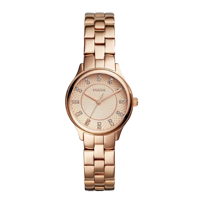 Đồng Hồ Nữ Fossil Rose Gold-Tone Stainless Steel Watch BQ1571 Màu Vàng Hồng